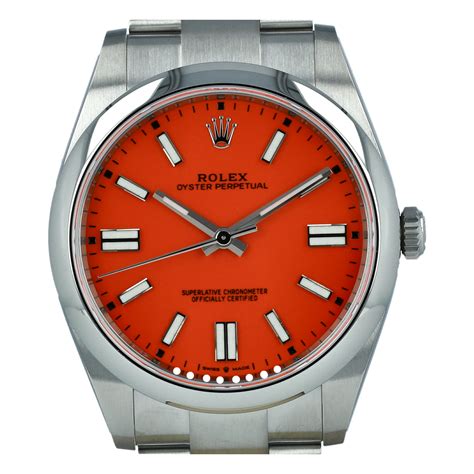 rolex oyster perpetual 31 coral red worth|rolex oyster perpetual cena.